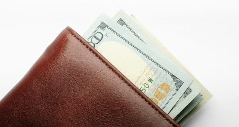 wallet with money